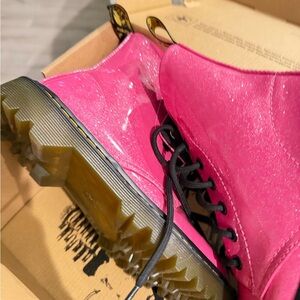 Dr. Martens Shimmering Pink Boots